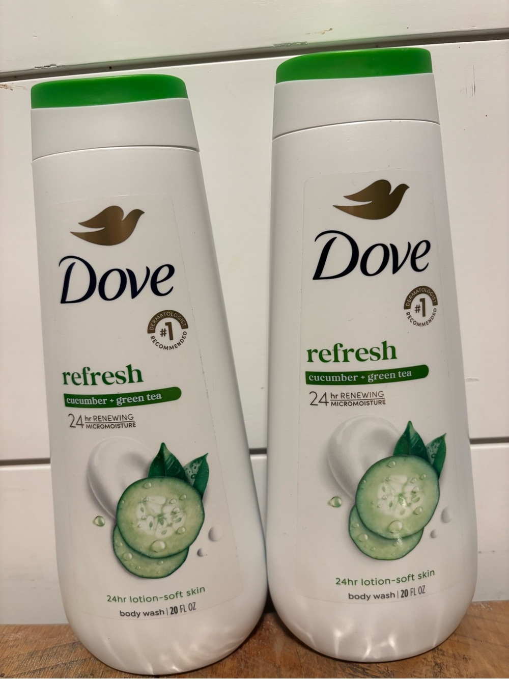 Dove Refresh Cucumber + Green Tea Body Wash Duo